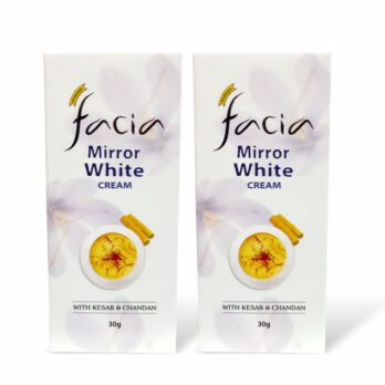 Facia Mirror White Cream 30g (Pack of 2)