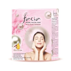 Facia Pearl Facial Bar 75g (Pack of 2)